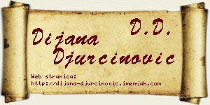 Dijana Đurčinović vizit kartica